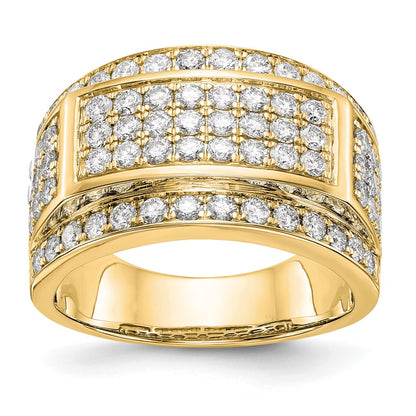 14K Yellow Gold True Origin 2 Carat Lab Grown Diamond Vs Def Ring