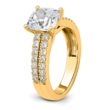 14K Two Tone Vs/Si Fgh Certified Lab Grown Princess Diamond Ring (Size 7 Only)