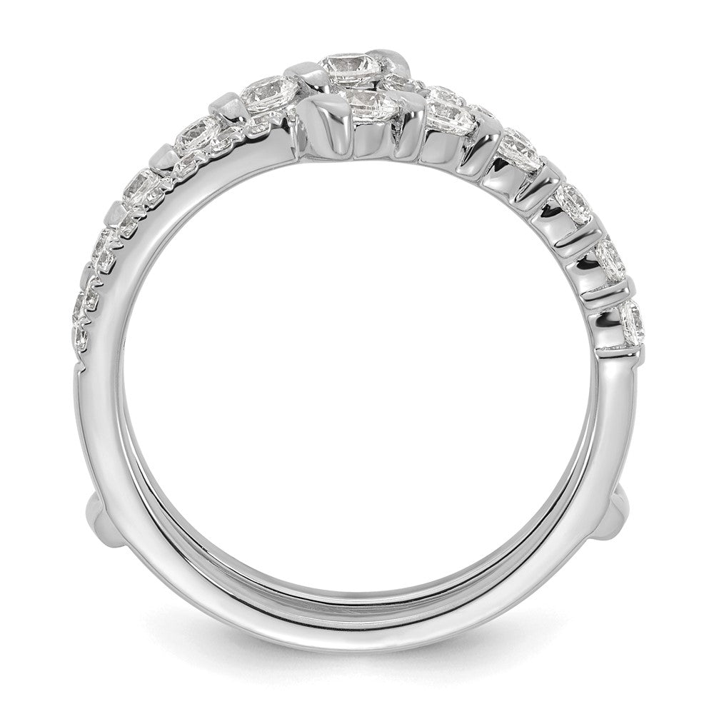 14K White Gold 3/4 Carat Lab Grown Diamond Vs/Si+ G+ Complete Ring Guard (Size 7 Only)