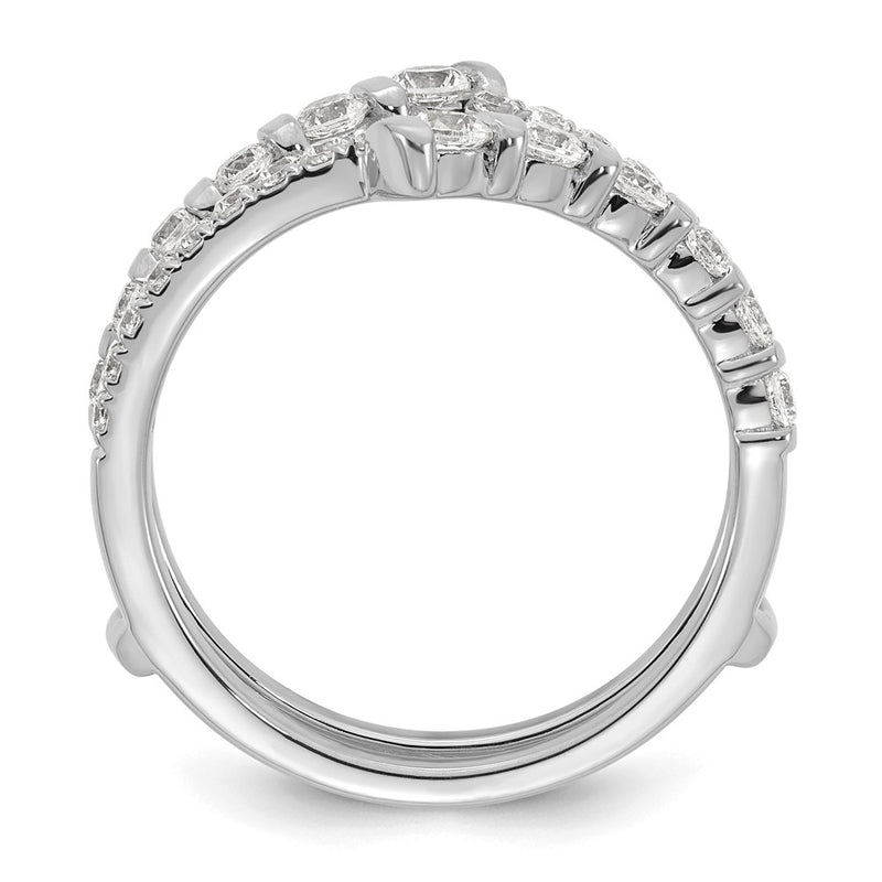 14K White Gold 3/4 Carat Lab Grown Diamond Vs/Si+ G+ Complete Ring Guard (Size 7 Only)
