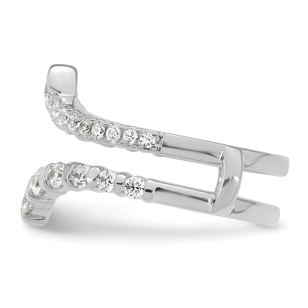 14K White Gold 3/4 Carat Lab Grown Diamond Vs/Si+ G+ Complete Ring Guard (Size 7 Only)