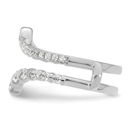 14K White Gold 3/4 Carat Lab Grown Diamond Vs/Si+ G+ Complete Ring Guard (Size 7 Only)