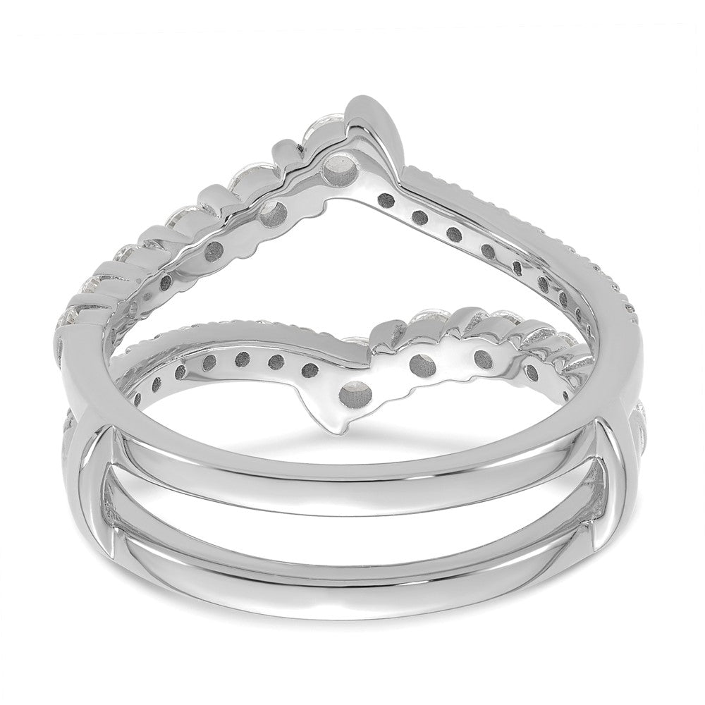 14K White Gold 3/4 Carat Lab Grown Diamond Vs/Si+ G+ Complete Ring Guard (Size 7 Only)
