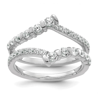 14K White Gold 3/4 Carat Lab Grown Diamond Vs/Si+ G+ Complete Ring Guard (Size 7 Only)
