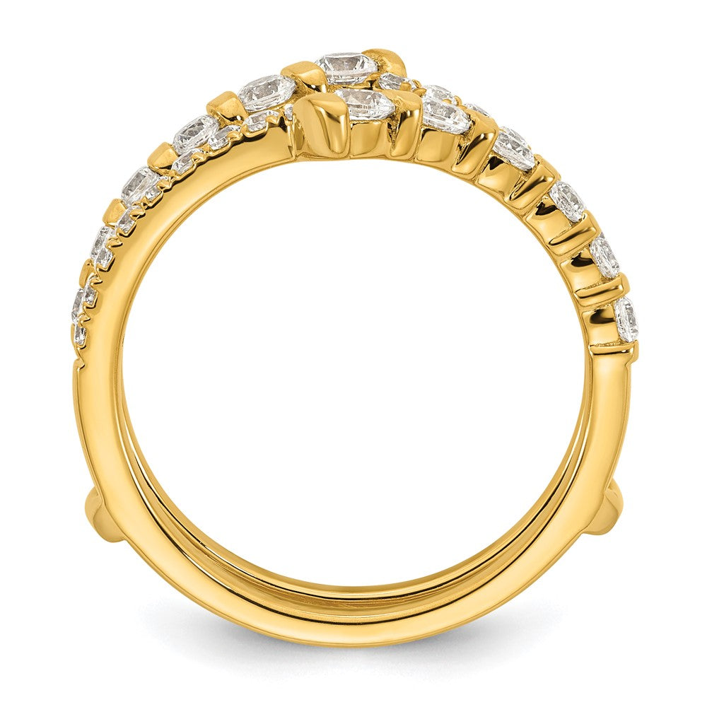 14k Yellow Gold 3/4 Ct. Lab Grown Diamond VS/SI+ G+ Ring Guard