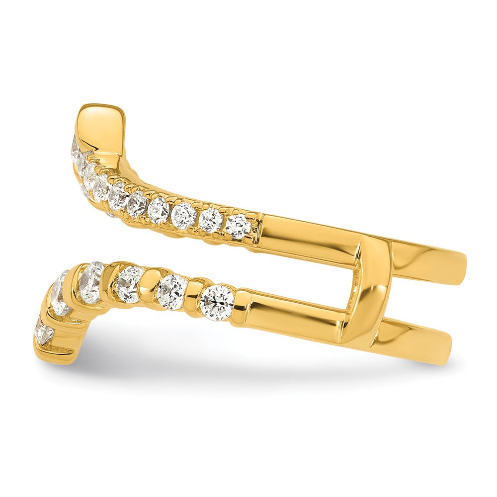 14k Yellow Gold 3/4 Ct. Lab Grown Diamond VS/SI+ G+ Ring Guard
