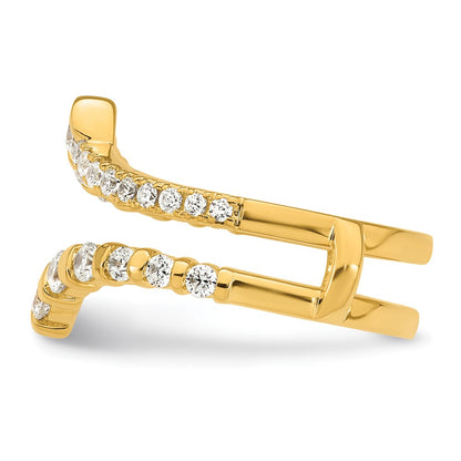 14k Yellow Gold 3/4 Ct. Lab Grown Diamond VS/SI+ G+ Ring Guard