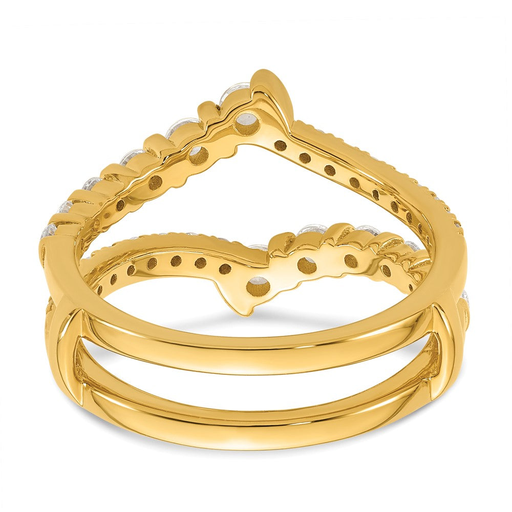 14k Yellow Gold 3/4 Ct. Lab Grown Diamond VS/SI+ G+ Ring Guard