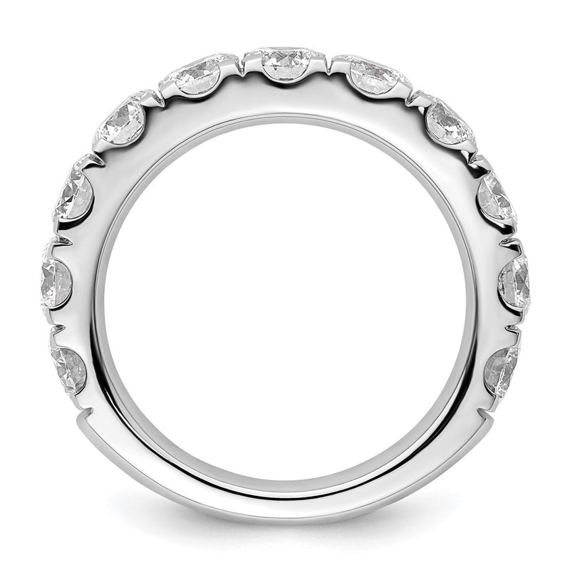 True Origin 14K White Gold 3 carat Lab Grown Diamond VS+ F+ Complete Round Eleven Stone Ring