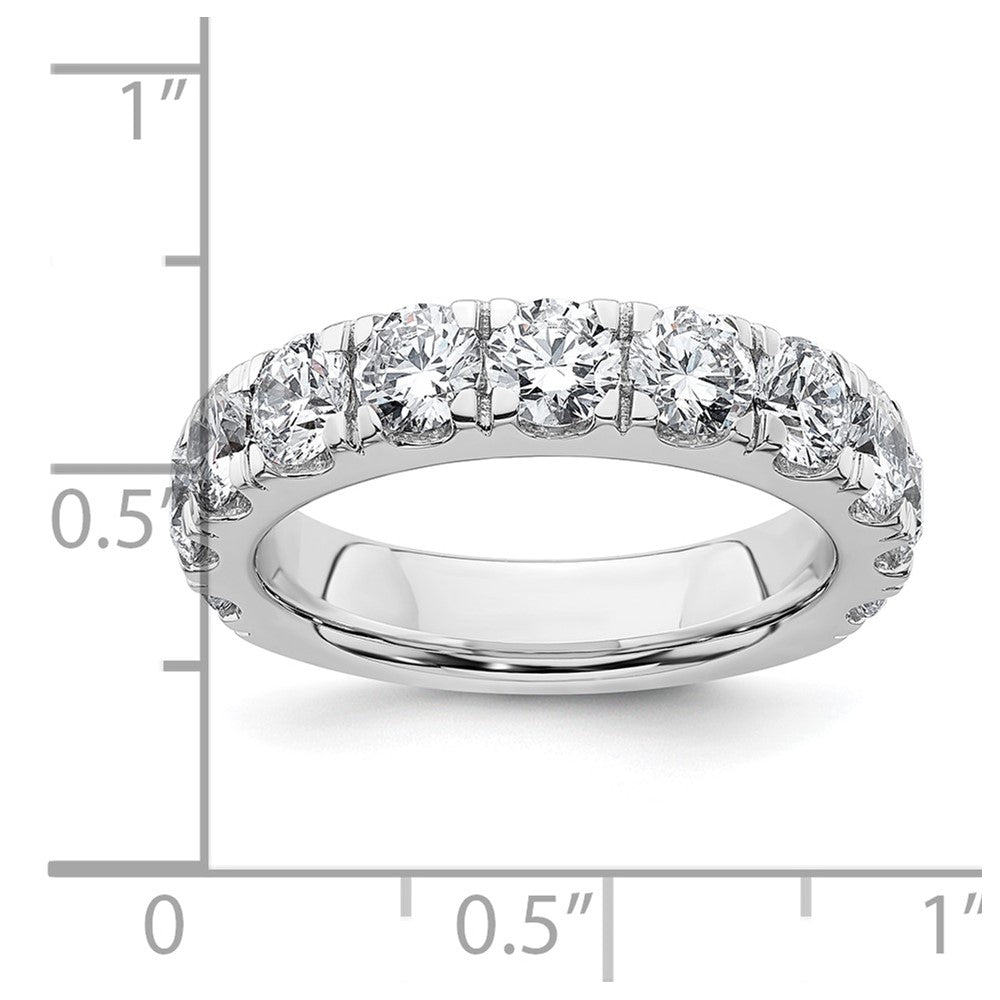 True Origin 14K White Gold 3 carat Lab Grown Diamond VS+ F+ Complete Round Eleven Stone Ring