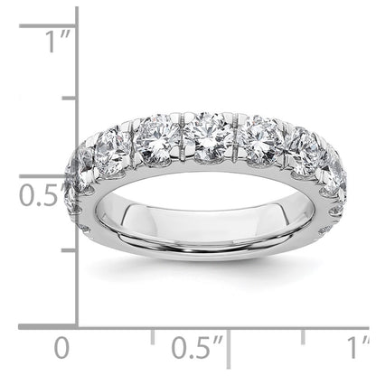True Origin 14K White Gold 3 carat Lab Grown Diamond VS+ F+ Complete Round Eleven Stone Ring
