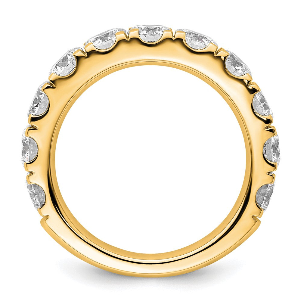 14K Yellow Gold True Origin 3 Carat Lab Grown Diamond Vs D E F Complete Eleven Stone Ring
