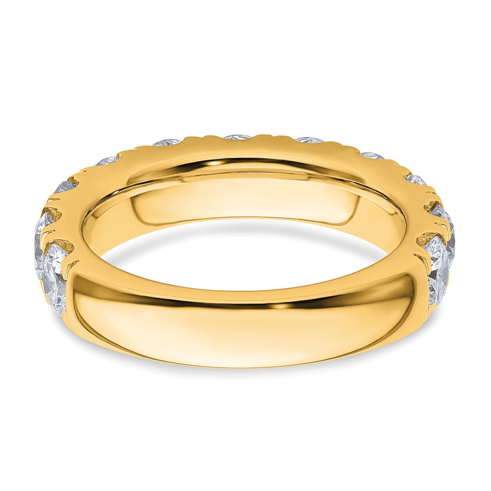14K Yellow Gold True Origin 3 Carat Lab Grown Diamond Vs D E F Complete Eleven Stone Ring