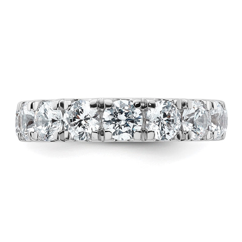 True Origin 14K White Gold 4 carat Lab Grown Diamond VS+ F+ Complete Round Eleven Stone Ring