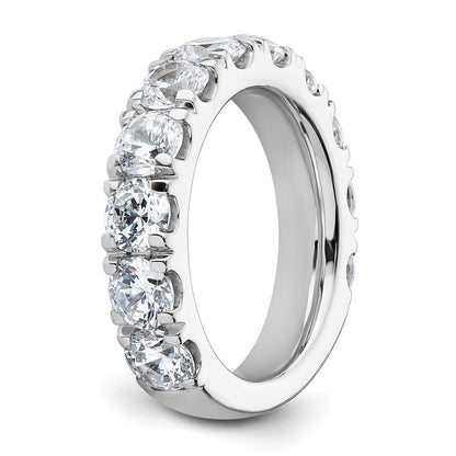 True Origin 14K White Gold 4 carat Lab Grown Diamond VS+ F+ Complete Round Eleven Stone Ring