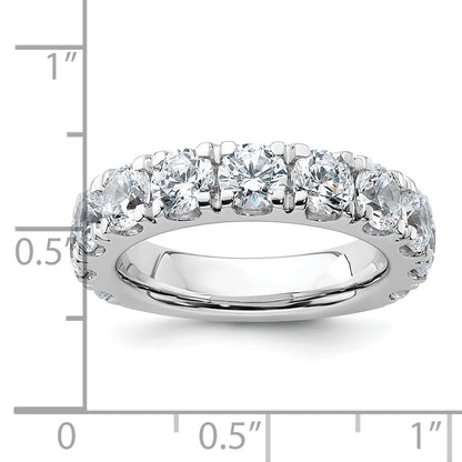 True Origin 14K White Gold 4 carat Lab Grown Diamond VS+ F+ Complete Round Eleven Stone Ring