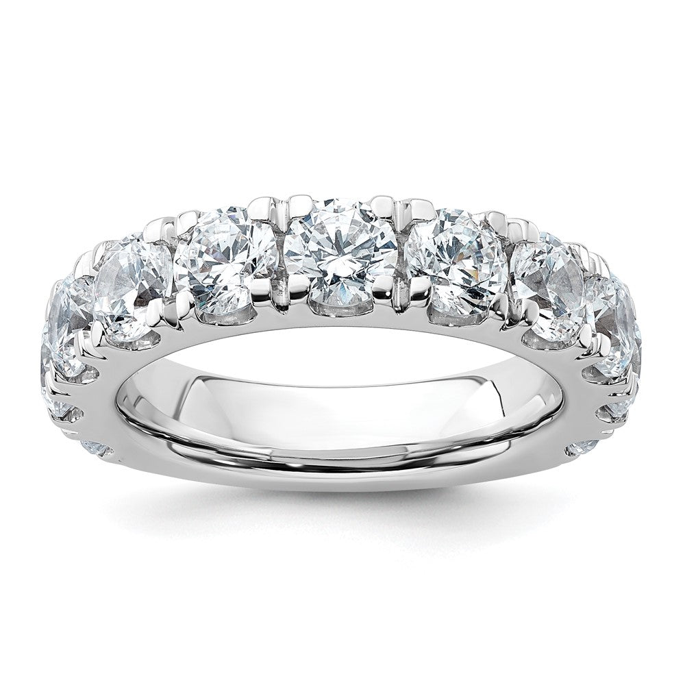 True Origin 14K White Gold 4 carat Lab Grown Diamond VS+ F+ Complete Round Eleven Stone Ring