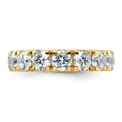 True Origin 14K Yellow Gold 4 carat Lab Grown Diamond VS+ F+ Complete Round Eleven Stone Ring