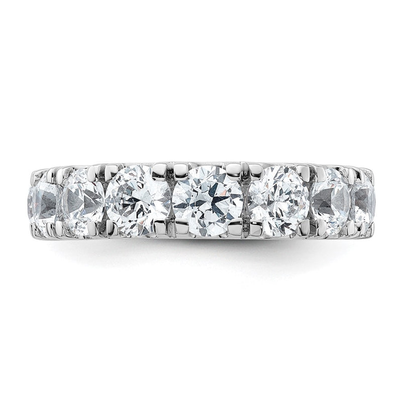 True Origin 14K White Gold 5 carat Lab Grown Diamond VS+ F+ Complete Round Eleven Stone Ring