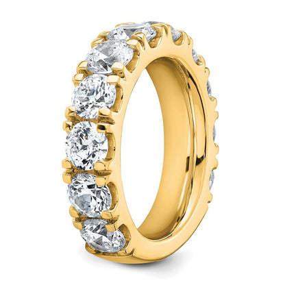 True Origin 14K Yellow Gold 5 carat Lab Grown Diamond VS+ F+ Complete Round Eleven Stone Ring