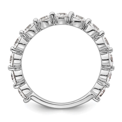 True Origin 14K White Gold 1 1/2 carat Lab Grown Diamond VS+ F+ Complete Round Thirteen Stone Ring