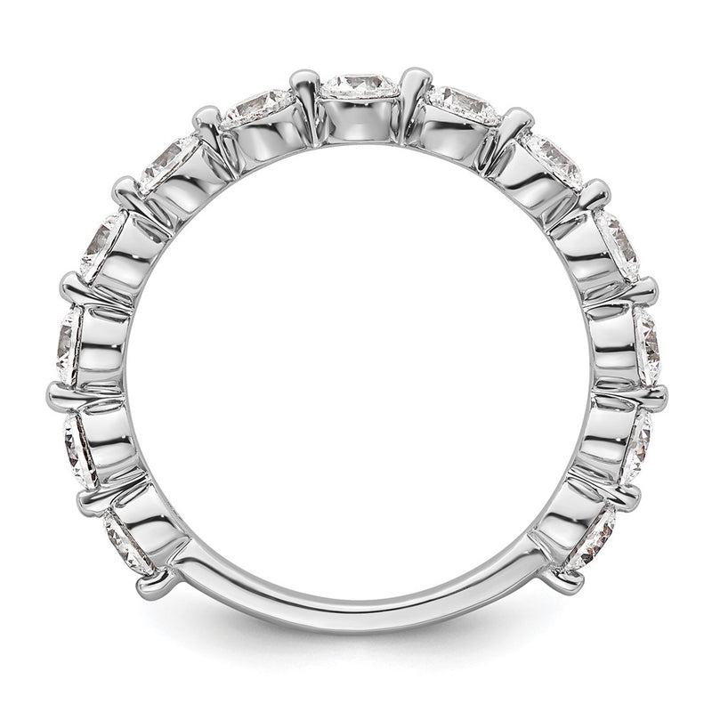 True Origin 14K White Gold 1 1/2 carat Lab Grown Diamond VS+ F+ Complete Round Thirteen Stone Ring
