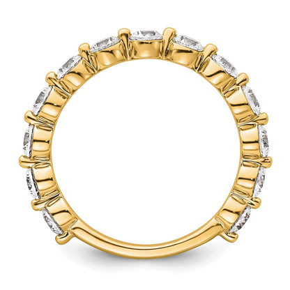14K Yellow Gold True Origin 1 1/2 Carat Lab Grown Diamond Vs D E F Complete Thirteen Stone Ring