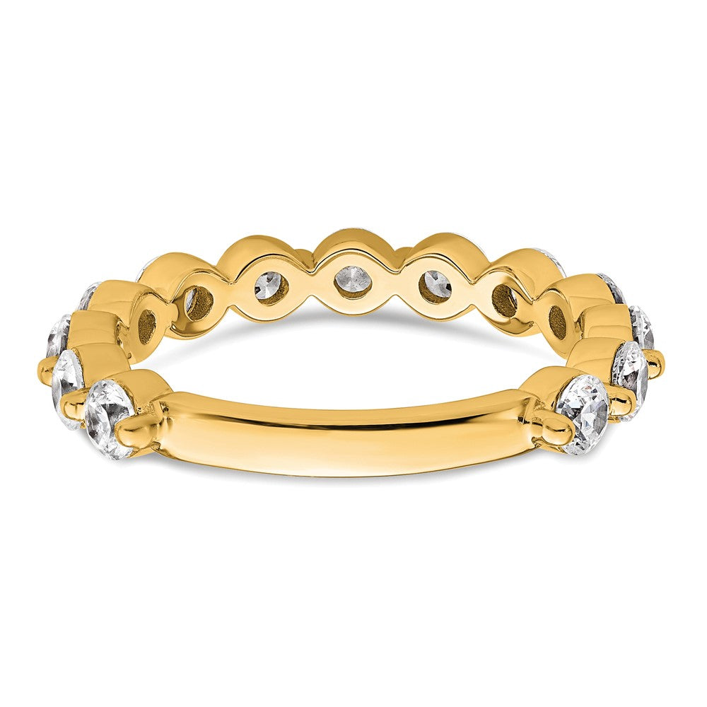 14K Yellow Gold True Origin 1 1/2 Carat Lab Grown Diamond Vs D E F Complete Thirteen Stone Ring