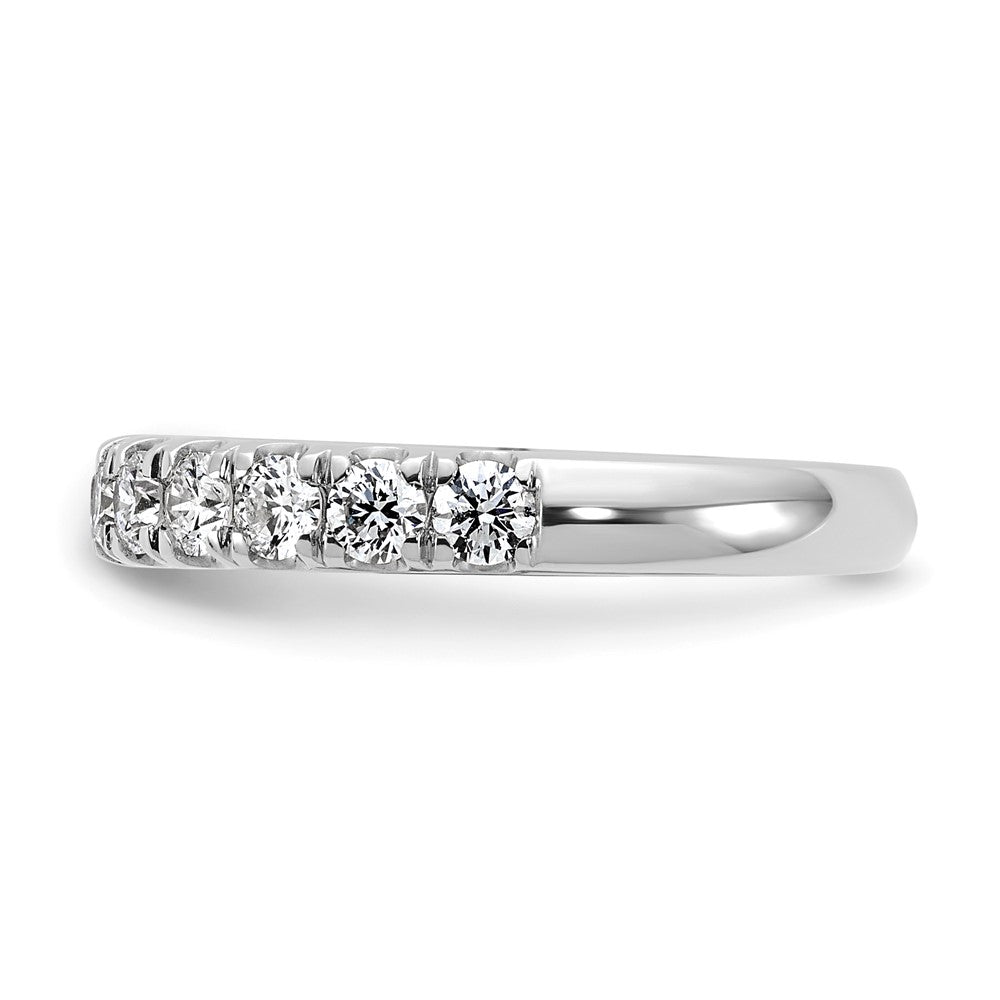 14K White Gold 7/8 carat Lab Grown Diamond VS+ F+ Complete Wedding Band Ring