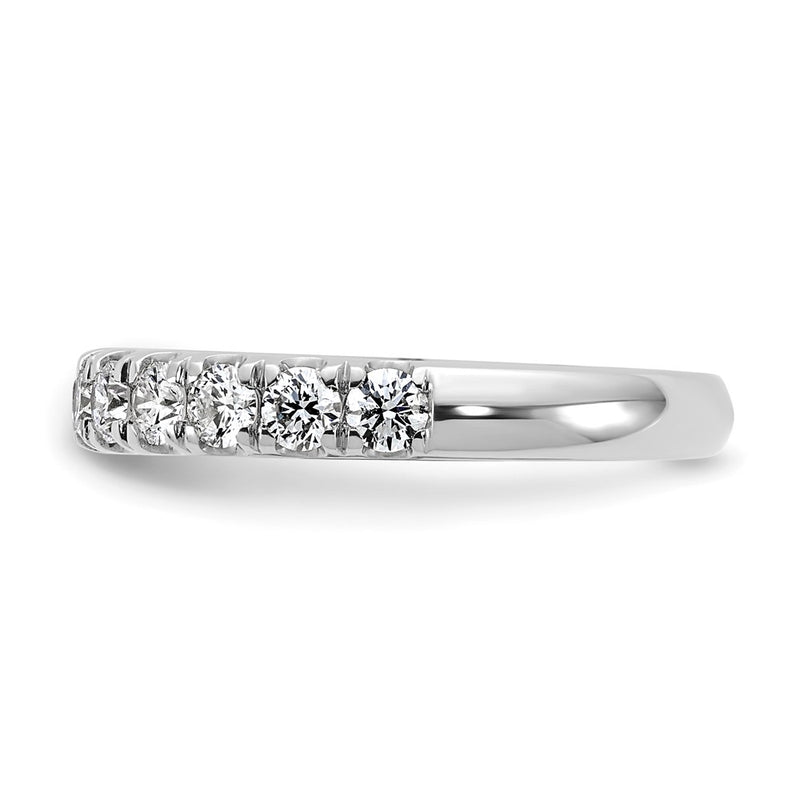 14K White Gold 7/8 carat Lab Grown Diamond VS+ F+ Complete Wedding Band Ring