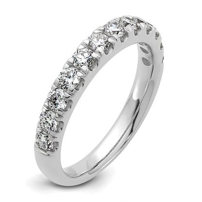 14K White Gold 7/8 carat Lab Grown Diamond VS+ F+ Complete Wedding Band Ring