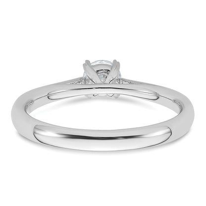 True Origin 14k White Gold 1/3 Ct. Lab Grown Diamond VS/SI+ G+ Round Solitaire Engagement Ring