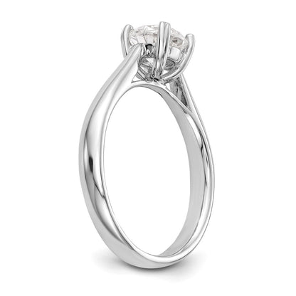 True Origin 14k White Gold 3/4 Ct. Certified Lab Grown Diamond VS/SI+ G+ Round Solitaire Engagement Ring