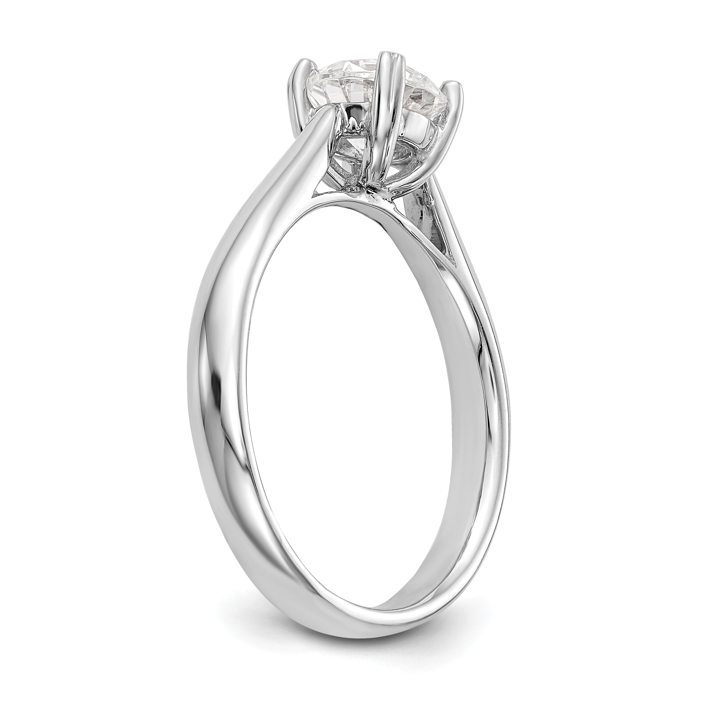 True Origin 14k White Gold 3/4 Ct. Certified Lab Grown Diamond VS/SI+ G+ Round Solitaire Engagement Ring