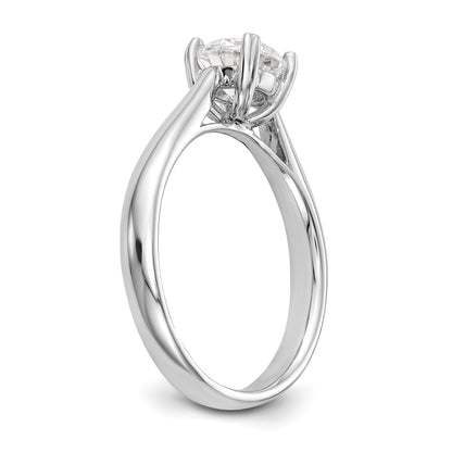 True Origin 14k White Gold 3/4 Ct. Certified Lab Grown Diamond VS/SI+ G+ Round Solitaire Engagement Ring