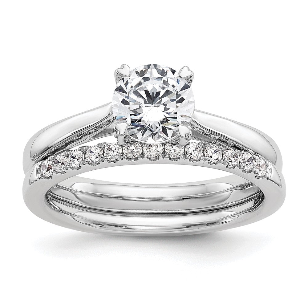 True Origin 14k White Gold 1 Ct. Certified Lab Grown Diamond VS/SI+ G+ Round Solitaire Engagement Ring