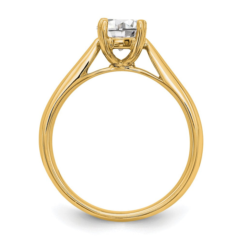 True Origin 14K 1/3 carat Certified Complete Lab Grown Diamond VS+ F+ Round Solitaire Engagement Ring