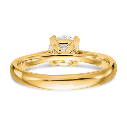 14k Yellow Gold True Origin 1 Ct. Certified Lab Grown Diamond VS/SI+ G+ Round Solitaire Engagement Ring