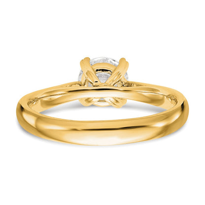 True Origin 14K 1/4 carat Certified Complete Lab Grown Diamond VS+ F+ Round Solitaire Engagement Ring