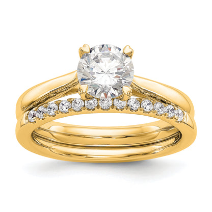 14k Yellow Gold True Origin 1 Ct. Certified Lab Grown Diamond VS/SI+ G+ Round Solitaire Engagement Ring