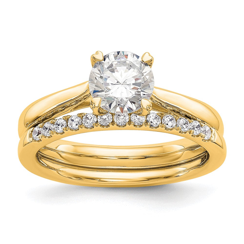 14k Yellow Gold True Origin 1 Ct. Lab Grown Diamond VS/SI+ G+ Round Solitaire Engagement Ring