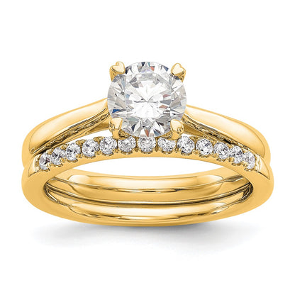 14k Yellow Gold True Origin 1 Ct. Lab Grown Diamond VS/SI+ G+ Round Solitaire Engagement Ring