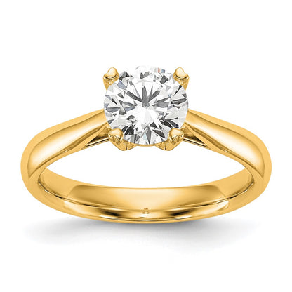 True Origin 14K 1/3 carat Certified Complete Lab Grown Diamond VS+ F+ Round Solitaire Engagement Ring