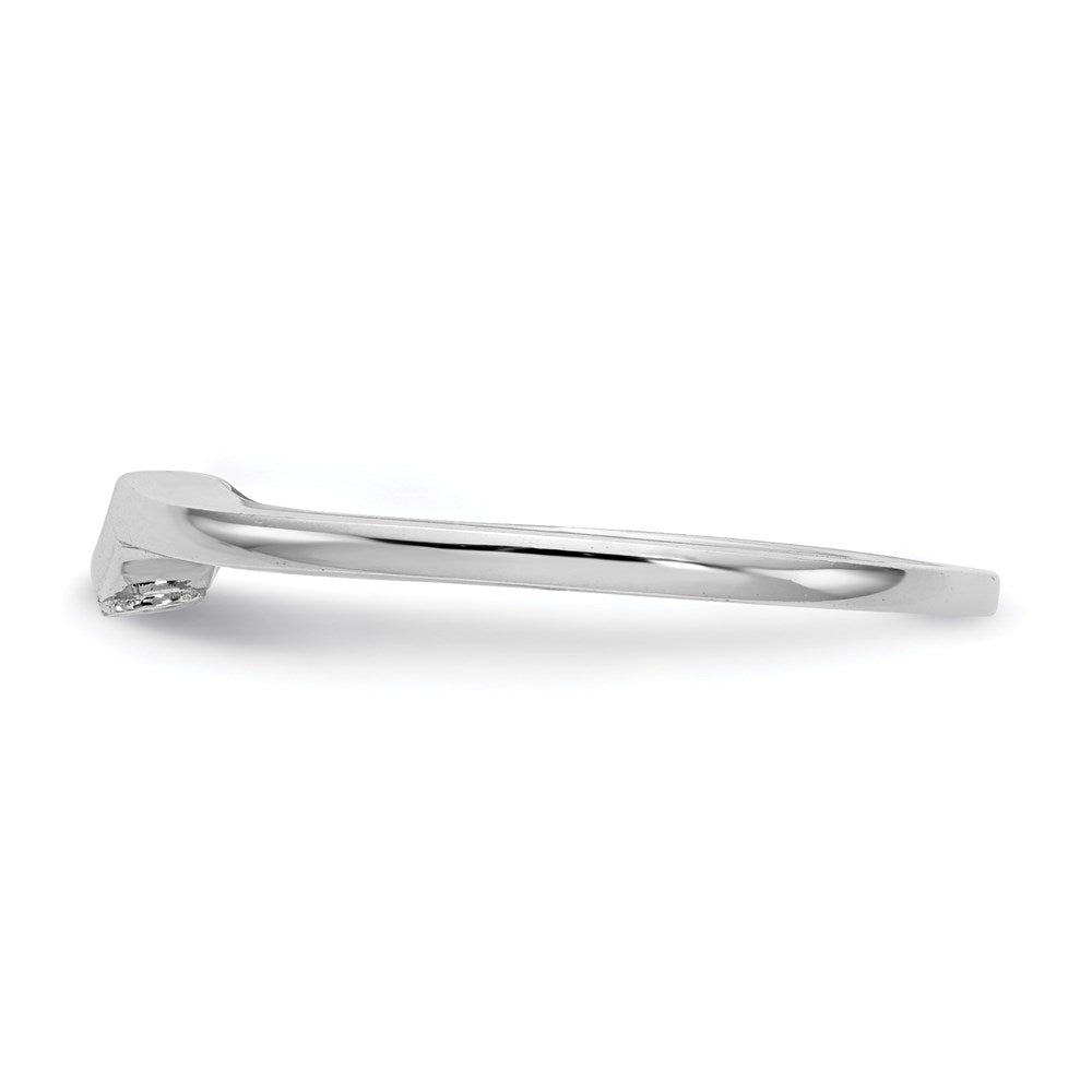 14k White Gold Real Diamond Wedding Band