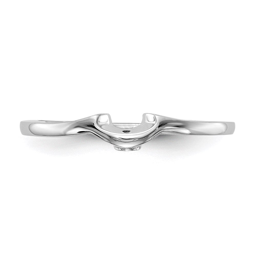 14k White Gold Real Diamond Wedding Band