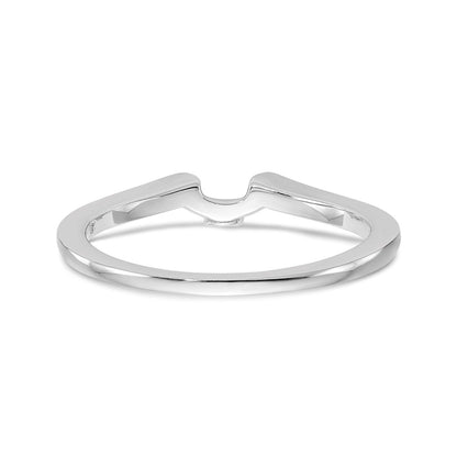 14k White Gold Real Diamond Wedding Band