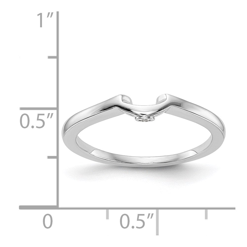 14k White Gold Real Diamond Wedding Band