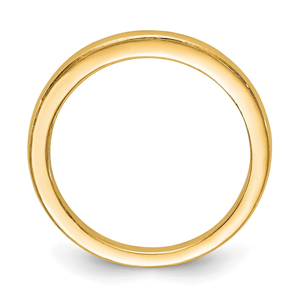 14K Yellow Gold Polished Wedding Band Ring