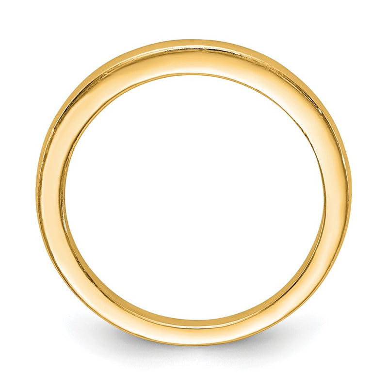 14K Yellow Gold Polished Wedding Band Ring