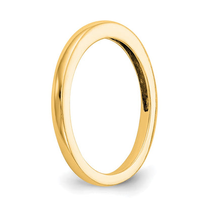 14K Yellow Gold Polished Wedding Band Ring